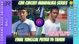 FINAL 14 Pa 🎾cBR circuit Mandalika Series RAKA Agb MTRM VS I KOMANG agus abisena BALI , TdP Junior