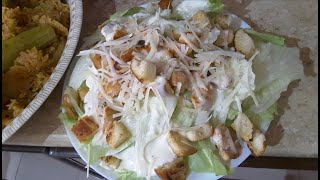 Resep SALAD CAESAR 👌AYAM TEFLON