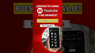 Buscas tu canal de YouTube y no aparece? Haz esto... #canaldeyoutube #youtube