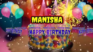 MANISHA Happy Birthday Song