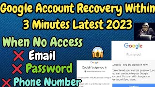 🔴 Live | Gmail Account Recovery Latest Update 2023 | Google Account Recovery Without Any Verifcation