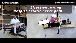 Correct Rowing technique - effective recovery phase despite sciatic nerve pain