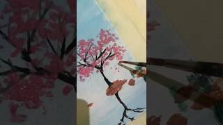 Oi Santos - paint a sakura tree #shortsart