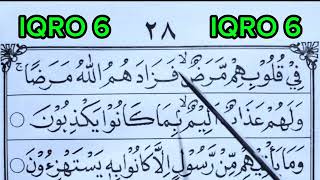 cara mengaji Alquran sangat mudah dan cepat khusus pemula metode iqro full | iqra jilid 6 halaman 28