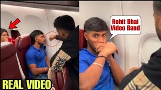 Suryakumar Fun with Tilak Verma and Rohit Sharma Cameraman in Flight