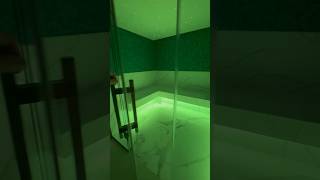 Installed colored lighting from Cariitti in the hammam and sauna #cariitti