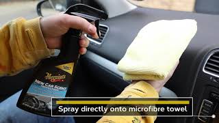 Meguiar's New Car Scent Protectant (Προστατευτικό Ταμπλό, Βινύλιο, Λάστιχο και Πλαστικό) - Χρήση