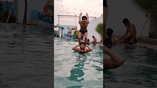 Jumping In Pool 😁😂#viral #trendingshorts #youtubeshorts #funny #viralvideo #swimming