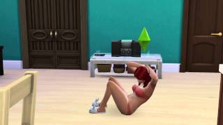 The Sims 4 Fazendo Abdominais depois de ter bebê