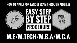 How to apply Tancet on mobile? | Tancet 2020 | M.E/M.Tech/MBA/MCA