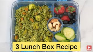 3 Easy & Healthy Lunch Box Recipes  | Kids Lunch Box Ideas | Healthy Recipes for Dinner