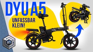 DYU A5 💰 549€  E-Klapprad: Kleinstes & günstigstes Mofa E-Bike im Test (REVIEW)