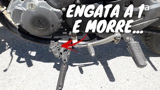 MOTO MORRE AO ENGATAR A PRIMEIRA MARCHA  VEJA O QUE PODE SER I ELIVELTON ALVES