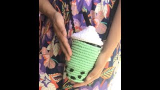 DIY Macrame Crossbody Bubble Tea Cup Bag Tutorial | Perfect for Beginners!!