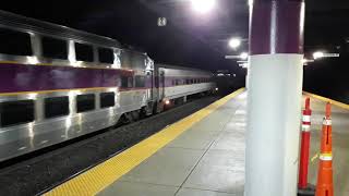 MBTA 820 Providence line train South Station arriving into Back Bay