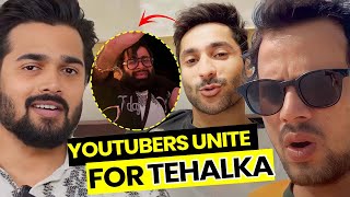 Youtubers Reaction on Tehalka Evection | Harsh Beniwal | Elvish Yadav