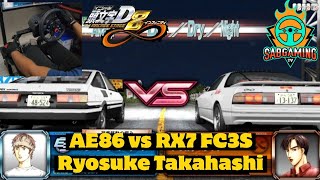 AE86 vs RX7 FC3S Ryosuke Takahashi Initial D Arcade Stage 8 Infinity #initiald #ae86 #rx7