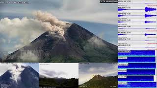 MERAPI INDONESIA - PYROCLASTIC FLOWS - 1080HD WITH SOUND