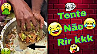 COMIDAS de RUA Na ÍNDIA KKK 😱🤢 / TENTE NÃO rir / #foodindia #tentenaorir #videosengraçados