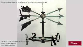 French Antique Weather Vane Regence Scientific and Mechanica