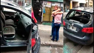 Vinieron a Capital por una operación pero destruyeron su auto