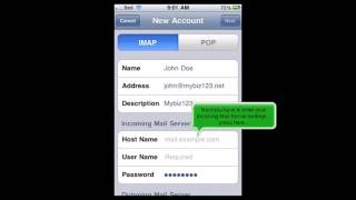 How to setup an IMAP email account on your iPhone