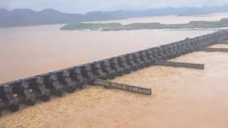 Present water levels of Konaseema Godavari || Polavaram || Papi Kondalu