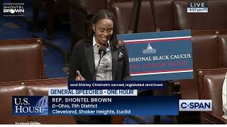 Congresswoman Brown Floor Speech Honoring Shirley Chisholm