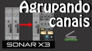 Sonar X3 - Agrupando canais com o Bus Stereo