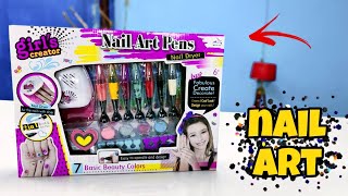 Nail Art Kit - Nail Art Pens with Dryer - Unboxing and How to Use - Peephole View Toys