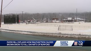 ND Paper Mill releases statement on malfunction that caused brown snow in Rumford