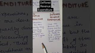 Deferred Revenue Expenditure #shorts #shortvideo #youtube #accounting #reels #shortsfeed #finance