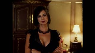 Catherine Bell busty in sexy black dress!  VIDEO LOOP!