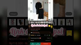 inspirasi outfit serba hitam | ootd warna hitam #link shopee di deskripsi