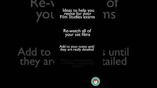 Don’t know where to start with revision? Here’s some ideas #gcse #alevel #filmstudies #film