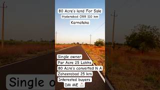 80 Acre’s land for sale Karnataka #zaheerabad #hyderabad #karnataka #agriculturelandforsale #nh65