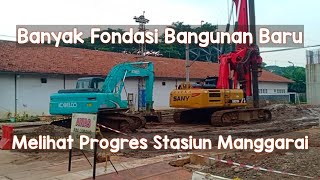 Update Proyek DDT Stasiun Manggarai Wesel Fondasi Jalur AKAP Melintas Argo Bromo