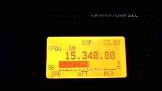 HCJB Australia 15340 kHz, Kununurra, Australia. 25.12.2011.