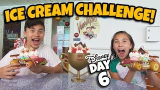 ICE CREAM CHALLENGE on A CRUISE SHIP!! Giant Wreck-It Ralph Sundae at Disney's Private Island! DAY 6