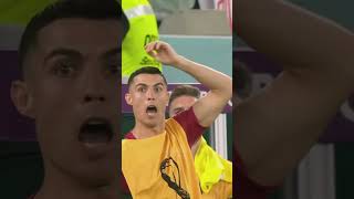 Ronaldo's Reaction after this Chance 😨 #short #cristianoronaldo #ronaldo #fifaworldcup #qatar2022