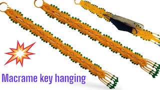 Macrame keychain holder new design || macrame keychain holder