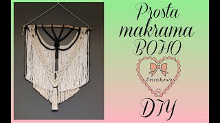 Bardzo prosta makrama ścienna BOHO (very simple BOHO Macrame)