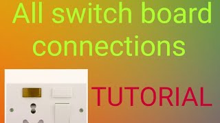 Learn switch board connections स्विच बोर्ड के कनेक्शन सीखे