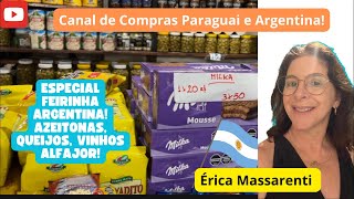 Compras Paraguai e Argentina! Hoje feirinha na Argentina, banca de azeitona, alfajor, vinhos! Clique