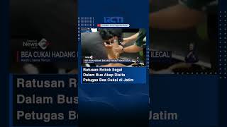 Ratusan ROKOK ilegal disita petugas bea cukai di jatim #shorts