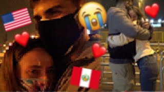 Reencuentro Emocional con mi Novio Peruano Despues de 201 días en el Aeropuerto  - (Angela Rose)