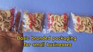 Basic branded packaging for small businesses