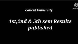 5th sem Results വന്നു തുടങ്ങി