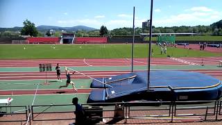 Pole vault practice