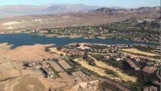 Maverick helicopter over Lake Las Vegas